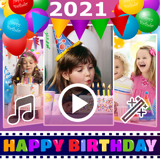 Birthday Photo To Video Maker icon
