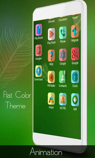 Flat Color Mega Launcher Theme screenshot 2