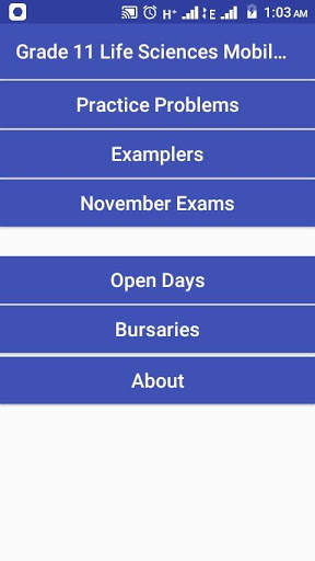 Grade 11 Life Sciences Mobile Application screenshot 1