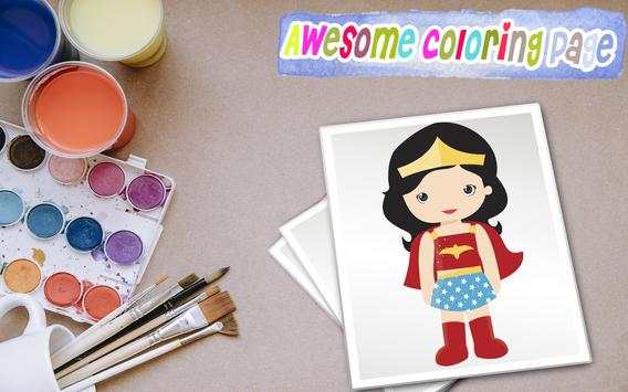 Mini superhero coloring game स्क्रीनशॉट 4
