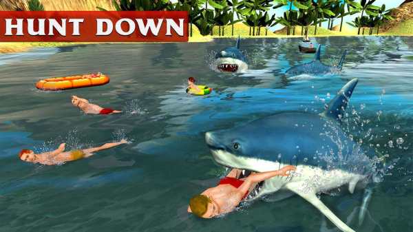 Angry White Shark Revenge 3D? скриншот 1
