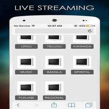 4G Live Tv :HD mobile Tv;3G Tv screenshot 3