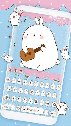 Cute Rabbit Keyboard स्क्रीनशॉट 1