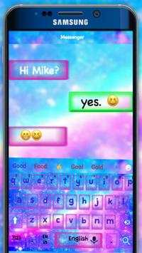 Galaxy Keyboard theme for Samsung Galaxy S9 screenshot 2