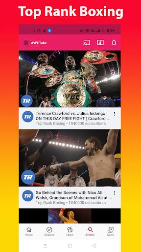 Tube Wwe: Boxing & Sports स्क्रीनशॉट 5