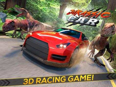 Jurassic Car - Dinosaur Race screenshot 4