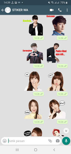 Sticker Wa OPPA Korea WAStickerApps screenshot 1
