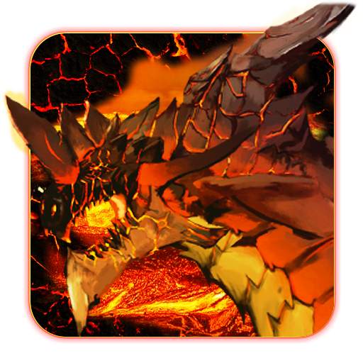 Dragon And Flame Magma Keyboard Theme 10001002