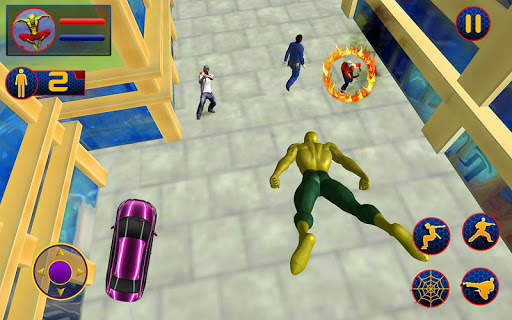 Incredible Flying Superhero Spider City Rescue screenshot 5