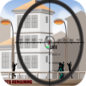 Sniper 2D retro icon