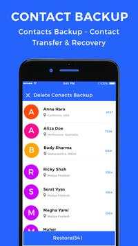 Restore Contacts screenshot 1