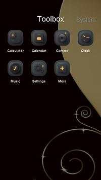 Black & Gold - Launcher Theme screenshot 3
