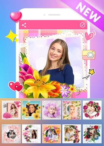 Flower Photo Frame : Flower Photo Editor 4 تصوير الشاشة