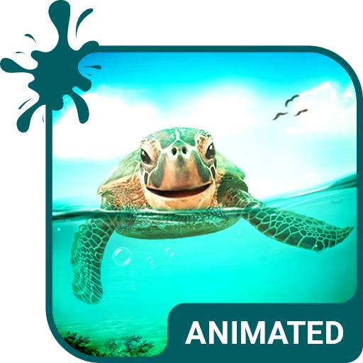 Cute Turtle Animated Keyboard + Live Wallpaper 3.63