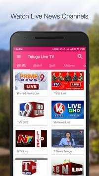 Telugu Live TV News screenshot 1
