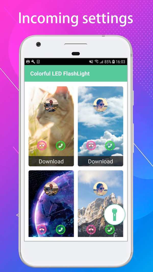 Colorful LED FlashLight screenshot 1