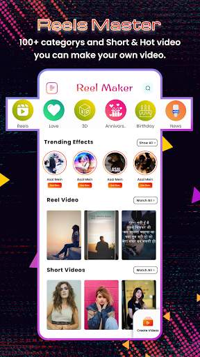Reel Video Maker - Reel Maker screenshot 1