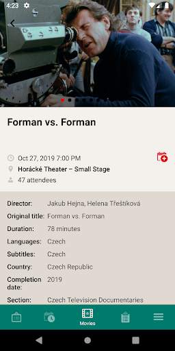 Ji.hlava IDFF screenshot 2