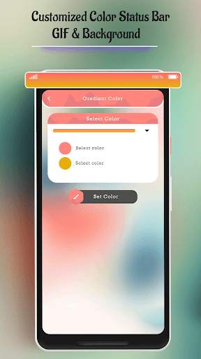 Customized Color Status Bar - GIF & Background screenshot 5