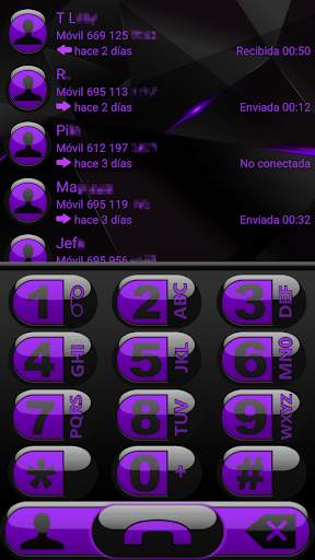 THEME FUTURA PURPLE EXDIALER screenshot 1