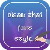 Clean Thai Fonts Style
