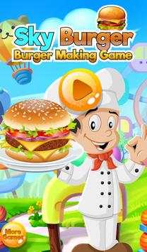 Sky Burger Maker Cooking Games screenshot 6