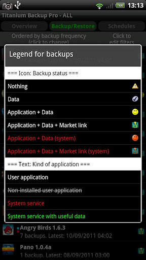 Titanium Backup (root needed) screenshot 3