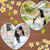 Flower Photo Collage Art Free आइकन