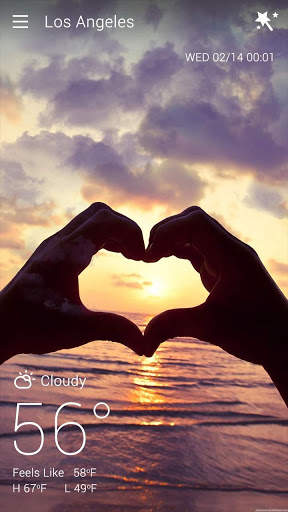 Valentine's Day GO Weather Live Background screenshot 2