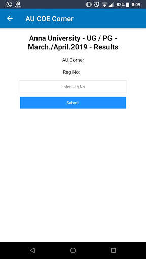 AU Results - AU COE Corner screenshot 2