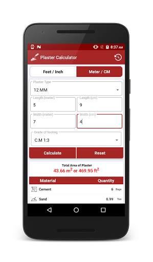 Construction Calculators (Bric screenshot 3