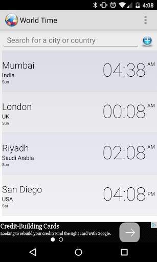 World Time screenshot 1