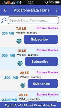 4G Data Plan Egypt screenshot 2