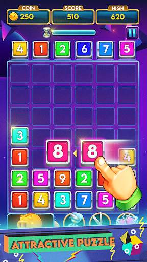 Merger number - merge puzzle game screenshot 1
