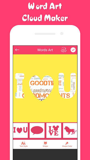 Word Art Cloud Maker : Word Collage Maker screenshot 5