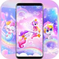Rainbow Unicorn Live Wallpapers Themes logo