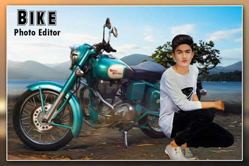 Bike Photo Frame : Cut Paste Editor screenshot 2