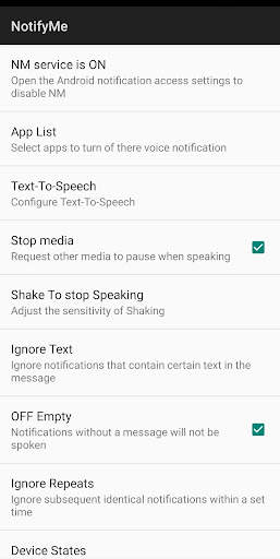 NotifyMe - Voice Notifier , Notification Voice screenshot 1