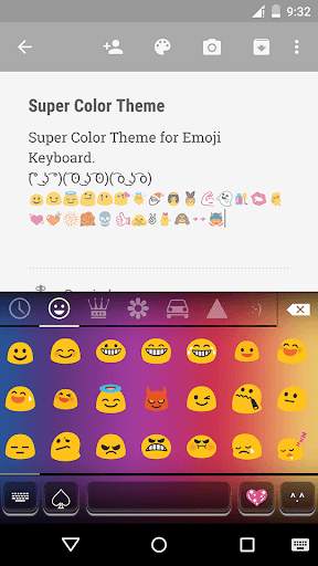 Super Color Emoji Keyboard screenshot 2