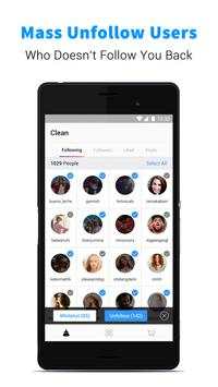 Mass Unfollow for Instagram screenshot 1