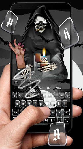 Skull Fuse Igniter Keyboard Theme screenshot 2
