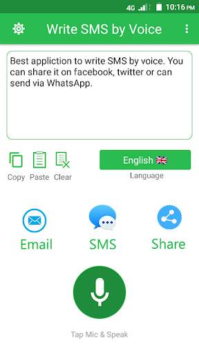 Write SMS by Voice - Voice Typing Keyboard screenshot 1