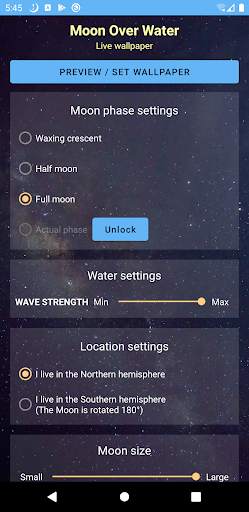 Moon Over Water Live Wallpaper screenshot 8