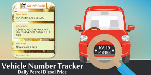 Vehicle Number Tracker - Daily Petrol Diesel Price screenshot 1