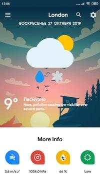 Weather Widget - погода скриншот 1