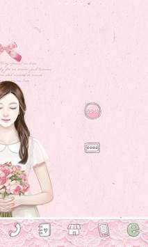 sweetgirl dodol launcher theme screenshot 6