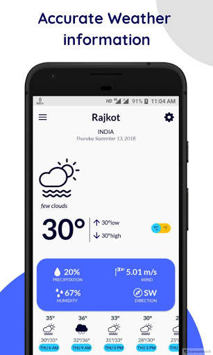 Weather Forecast - A Pocket Weather Guide (Free) screenshot 2