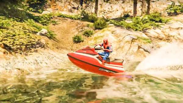 Superheroes Jet ski stunts: Top Racing Game 2018 screenshot 6