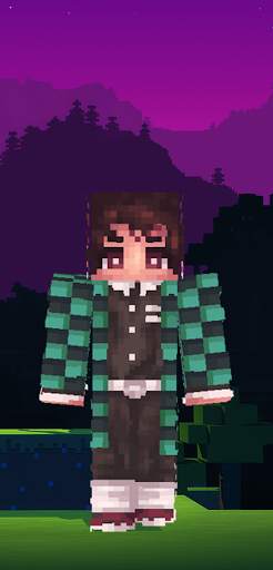 Demon Slayer Minecraft Skin screenshot 3