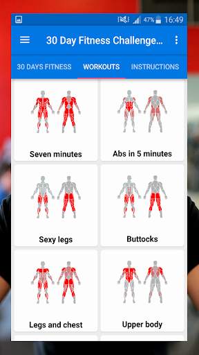30 Day Fitness Challenge Workout At Home screenshot 6